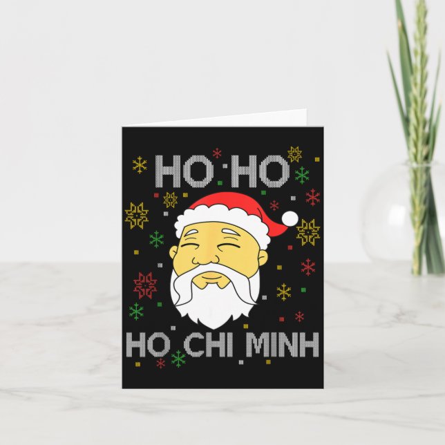Carte Ho Ho Ho Chi Minh Asie Santa Claus vietnamien Chr (Devant)