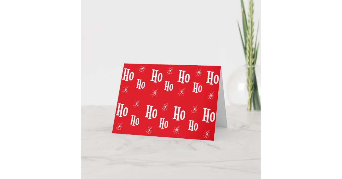 Carte ho ho ho ho père noël | Zazzle.fr