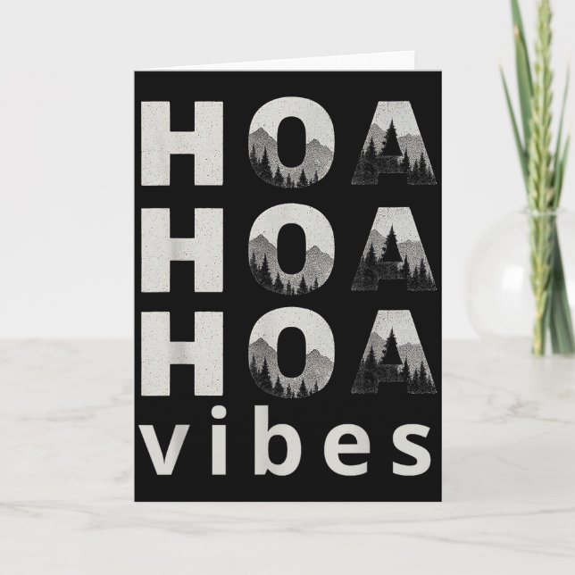Carte Hoa Hoa Hoa Hoa Hoa Season Vibes  (Devant)