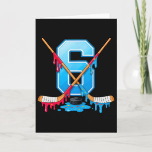 Carte Hockey 6 ans Crème Glacée Dégoulinante Jeunesse 6è