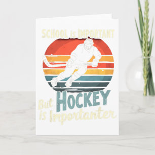 Carte Hockey a priorité sur l'école drôle