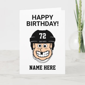 Carte Hockey Anniversaire Cartographie Joueur de hockey