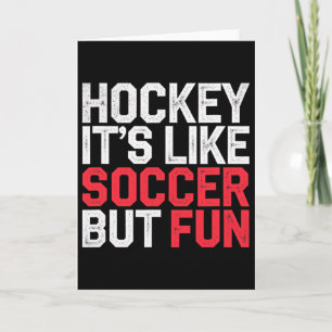 Carte Hockey C'est Comme Le Football Mais Amusant Athlèt