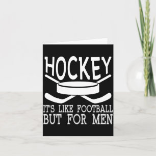 Carte Hockey C'est Comme Le Football Mais Pour Les Homme