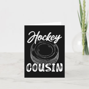 Carte Hockey Cousin Hommes Joueur de hockey sur glace Go