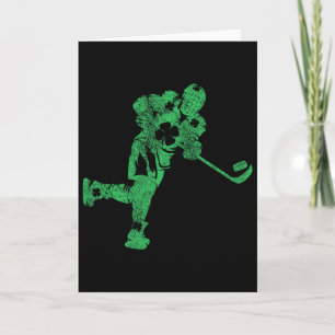 Carte Hockey de la Saint-Patrick Garçons Irlandais Saint