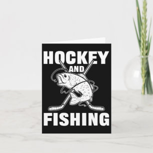 Carte Hockey Et Pêche Hockey Sur Glace Chasse Au Poisson