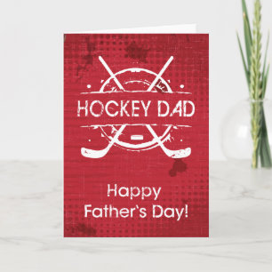 Carte Hockey Fête des pères papa