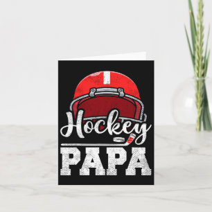 Carte Hockey Papa Joueur de hockey Jour de match Fête de