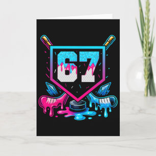 Carte Hockey Six Seven Glace Goutte 67 Meme