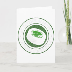 Carte Hockey St. Patrick's Day - Puck Chanceux Avec Sham