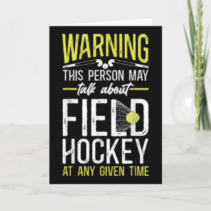 Carte Hockey sur gazon Attention Cette Personne Peut Par