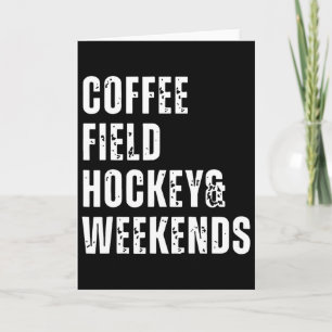 Carte Hockey sur gazon et week-ends rétro Café Drôle Hoc