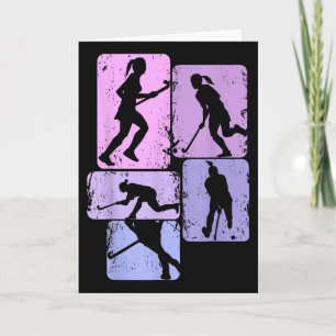 Carte Hockey sur gazon Hockey Hockey Joueuse Filles Enfa