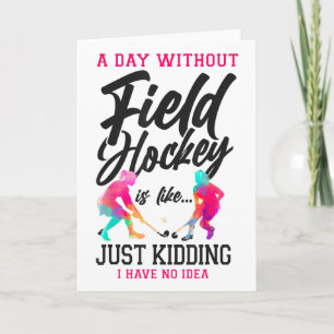 Carte Hockey sur gazon Une journée sans hockey sur gazon