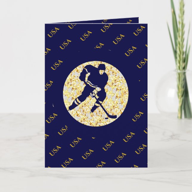CARTE HOCKEY SUR GLACE  (Devant)