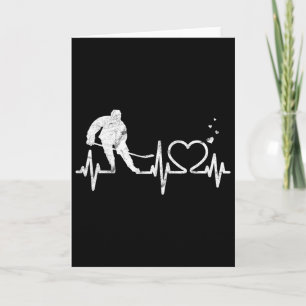Carte Hockey sur glace Cœur Saint-Valentin Battement de 