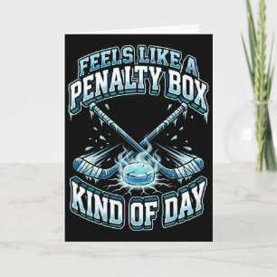 Carte Hockey sur glace drôle se sent comme une boîte de