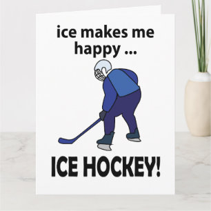 Carte Hockey sur glace La glace me rend heureux Hockey s