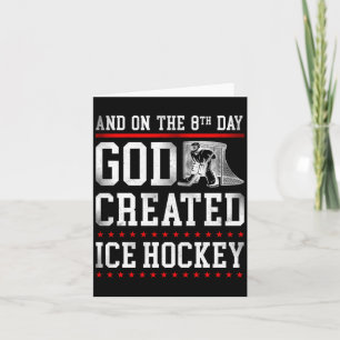 Carte Hockey sur glace Vintage Foi Dieu Performance