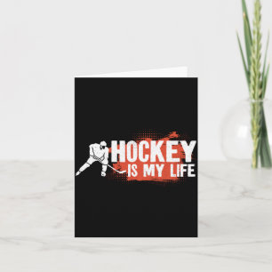 Carte Hockey sur glace Vintage Hockey est ma vie 1