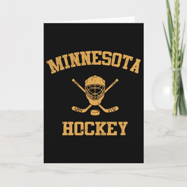 Carte Hockey vintage Minnesota  (Devant)