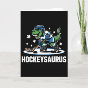 Carte Hockeysaurus T-rex Hockey Dinosaure _1 