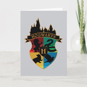 Carte HoGWARTS™ Castle Crest House Insigne de fierté