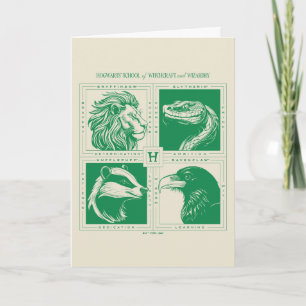 Carte HOGWARTS™ Grille d'animaux de maison