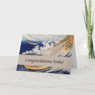 Carte Hokusai Ocean Waves Sea Boats