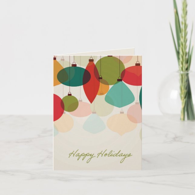 Carte Holiday Ornaments Card (Devant)