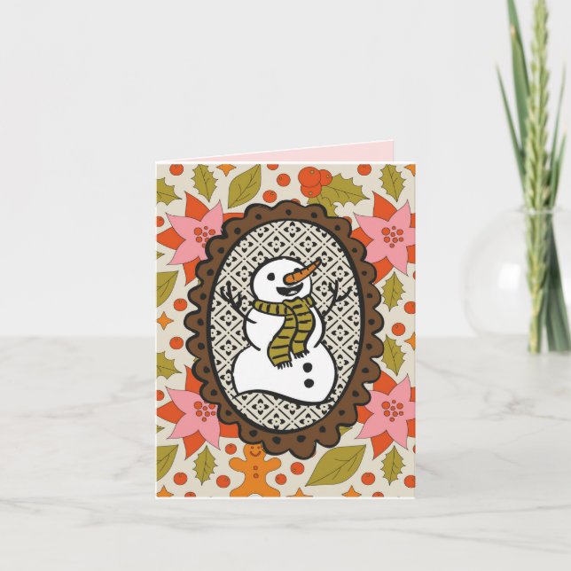 Carte Holiday Snowman Card (Devant)