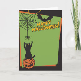 Carte Holloween heureux