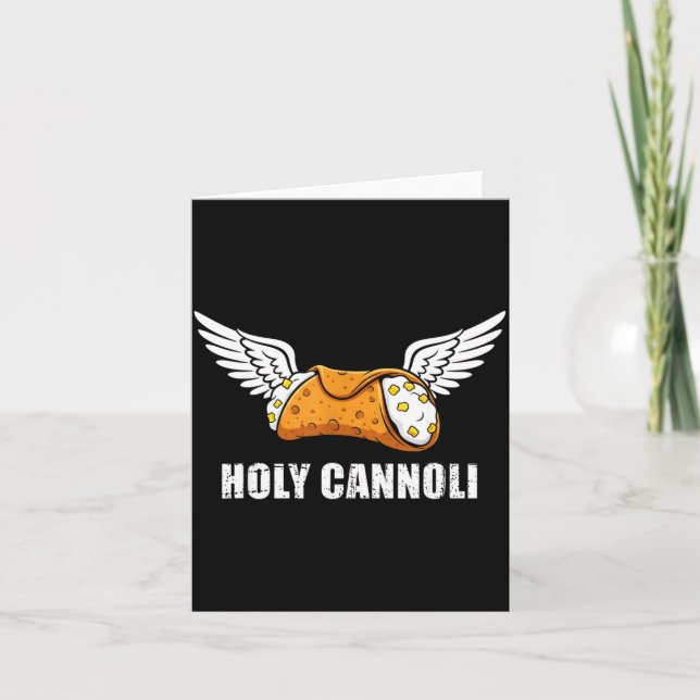 Carte Holy Cannoli Tri-blend Funny Quote  (Devant)