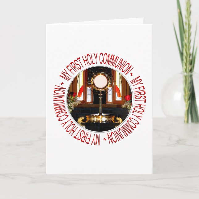 CARTE HOLY EUCHARIST - SAINTE COMMUNAUTÉ (Devant)