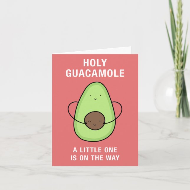 Carte Holy Guacamole Pregnancy Baby on the Way  (Devant)