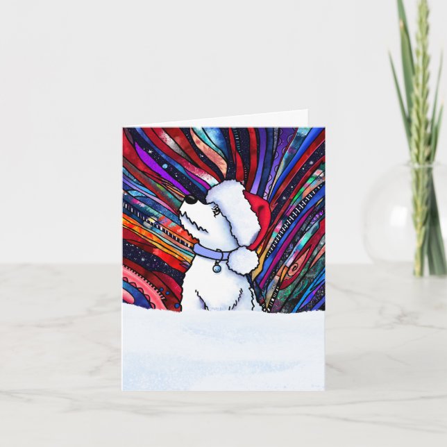 Carte Holy Night Christmas Westie Pup (Devant)