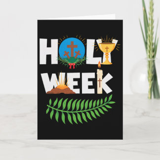 Carte Holy Week Palm Sunday Maundy Thursday Good Friday 