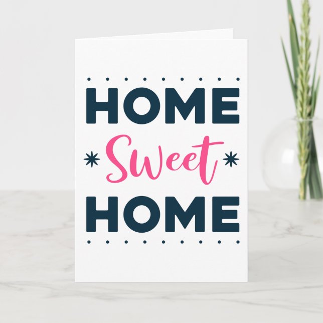 Carte Home Sweet Home (Devant)
