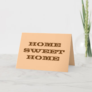 Carte Home Sweet Home