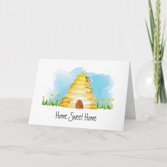 Carte Home Sweet Home Bee New Home (Devant)