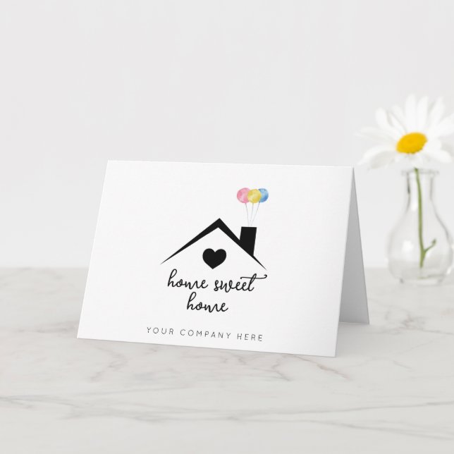 Carte Home Sweet Home Congrats immobiliers (Petite plante)
