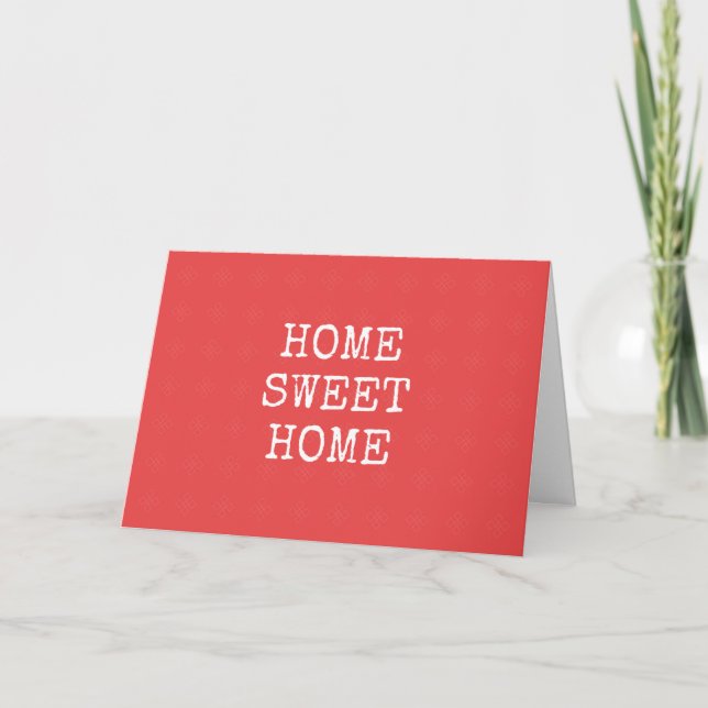 Carte Home sweet home design minimal (Devant)