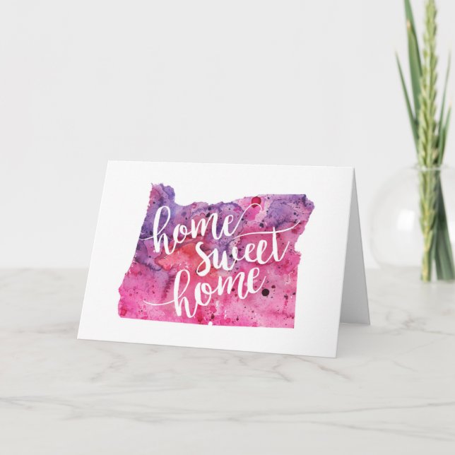 Carte Home Sweet Home Oregon (Devant)