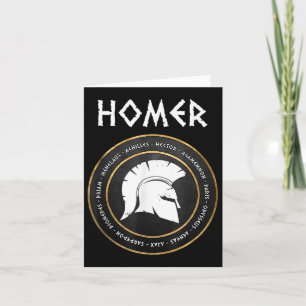 Carte Homer Les Héros Iliad Et Odyssée Du Trojan W
