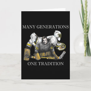 Carte Hommage hockey Hommage aux gardiens de but Vintage