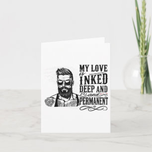 Carte Homme anti Saint-Valentin tatoué seul pour hommes 