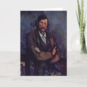 Carte Homme avec bras croisés - Paul Cezanne - c1866