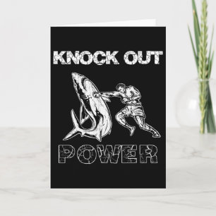 Carte Homme Boxeur Vintage Puissance de Knock Out, Meill