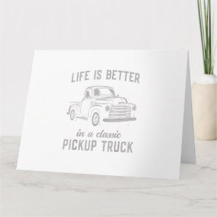 Carte Homme de camionnette classique vintage